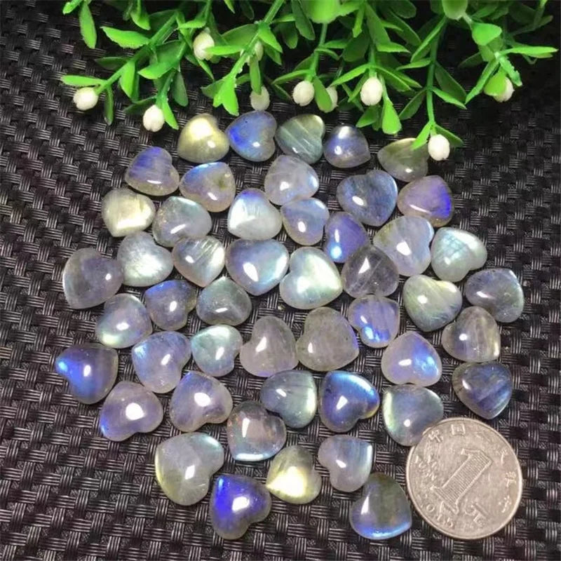 Labradorite Heart-Shaped Pendant - Reiki Healing Crystal
