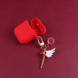 Sakura Magic Girl Keychain Bag Pendant Cartoon Keyrings Llavero