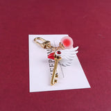 Sakura Magic Girl Keychain Bag Pendant Cartoon Keyrings Llavero