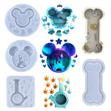 Castle Bottle Leaf Shaker Silicone Jewelry Mold Key Chain Craft Tool