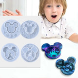 Castle Bottle Leaf Shaker Silicone Jewelry Mold Key Chain Craft Tool