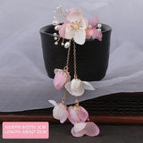 Children's Fringed Silk Flower Hair Clip Chinese Clothes Accessories