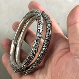 Chinese Zodiac Hollow Bracelet Miao Silver Bracelet