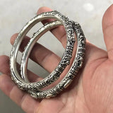 Chinese Zodiac Hollow Bracelet Miao Silver Bracelet