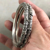 Chinese Zodiac Hollow Bracelet Miao Silver Bracelet