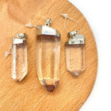 Clear Crystal Sword Pendants Natural Stone DIY Necklace Making 10x30-20x80mm