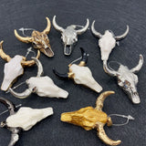 Cow Head Acrylic Pendant Necklace Accessory 45x46mm