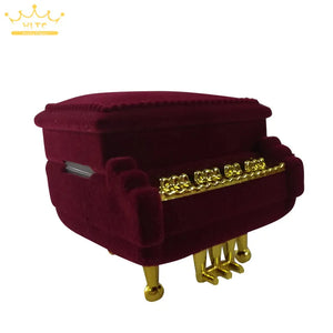 Elegant Piano Ring Box Princess Storage