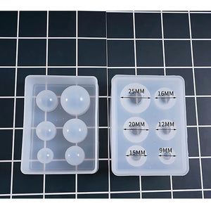 Crystal Ball Silicon Mold Epoxy Resin Beads Necklace Pendant Craft Tool