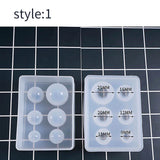Crystal Ball Silicon Mold Epoxy Resin Beads Necklace Pendant Craft Tool
