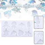 Crystal Drop Epoxy Resin Mould Marine Animals Keychain Silicone Mold