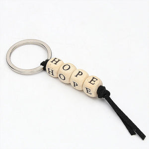 Custom Wood Key Ring Resin Xmas Gift Bagpack Tag