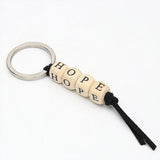 Custom Wood Key Ring Resin Xmas Gift Bagpack Tag