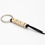 Custom Wood Key Ring Resin Xmas Gift Bagpack Tag