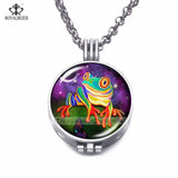 Fox Snap Necklace Aromatherapy Diffuser Pendant Necklace