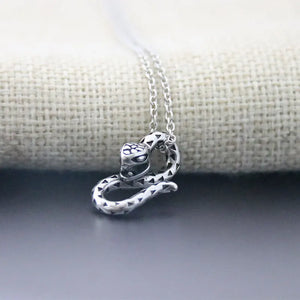 3D Spotted Snake Stainless Steel Custom Necklace Gothic Punk Jewelry