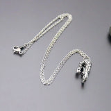 3D Spotted Snake Stainless Steel Custom Necklace Gothic Punk Jewelry