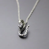 3D Spotted Snake Stainless Steel Custom Necklace Gothic Punk Jewelry