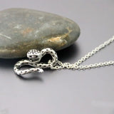 3D Spotted Snake Stainless Steel Custom Necklace Gothic Punk Jewelry