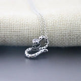 3D Spotted Snake Stainless Steel Custom Necklace Gothic Punk Jewelry