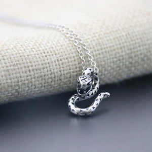 3D Spotted Snake Stainless Steel Custom Necklace Gothic Punk Jewelry