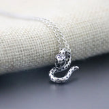 3D Spotted Snake Stainless Steel Custom Necklace Gothic Punk Jewelry