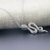 DIY 3D Wild Snake Stainless Steel Necklace Gothic Punk Jewelry