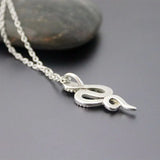 DIY 3D Wild Snake Stainless Steel Necklace Gothic Punk Jewelry