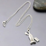DIY Stamped Toothpaste & Toothbrush Necklace Funny Custom Jewelry
