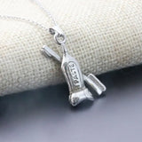 DIY Stamped Toothpaste & Toothbrush Necklace Funny Custom Jewelry