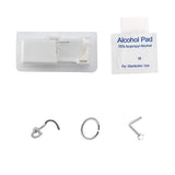 1pc Disposable Sterile Nose Ring Piercing Gun Tool Set Earring Kit