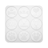6 Cavity Pet Paw Print Silicone Mold for Resin Epoxy Craft