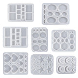 Earring Pendant Silicone Mold Star Heart Moon Epoxy Resin Molds DIY Charms