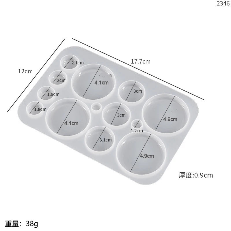 Earring Pendant Silicone Mold Star Heart Moon Epoxy Resin Molds DIY Charms