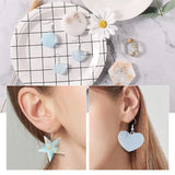 Earring Pendant Silicone Mold Star Heart Moon Epoxy Resin Molds DIY Charms