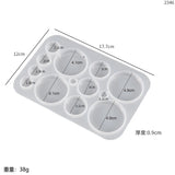 Earring Pendant Silicone Mold Star Heart Moon Epoxy Resin Molds DIY Charms