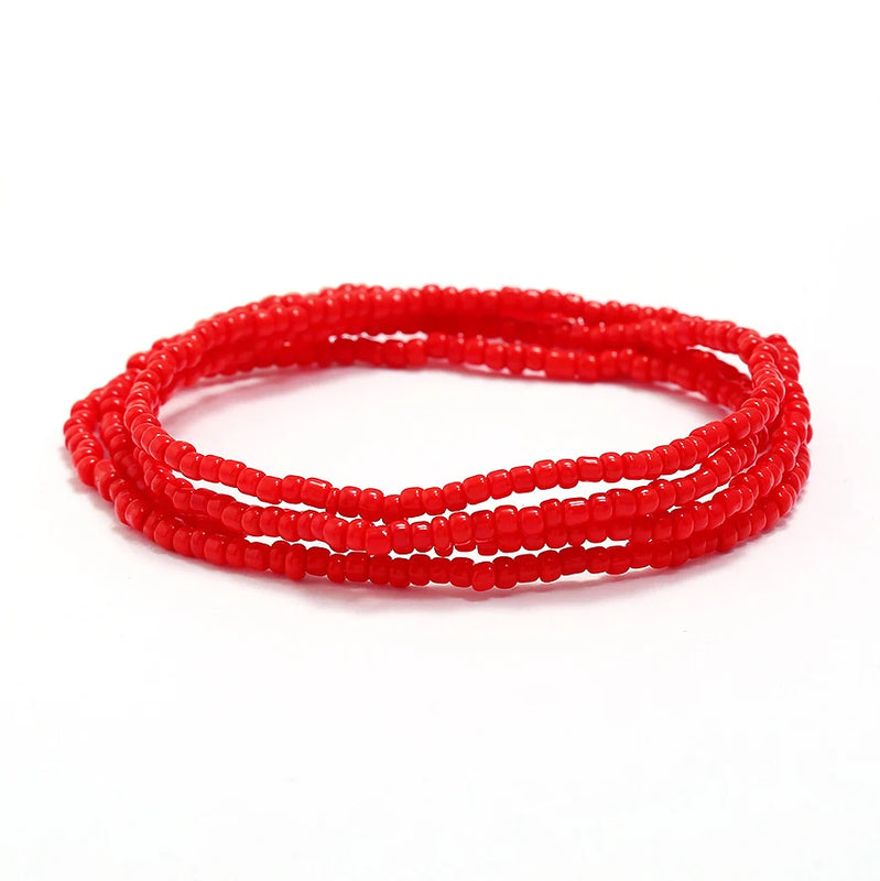 Elastic Waist Bead Chains Colorful Belly Beads African Bikini Jewelry Chains