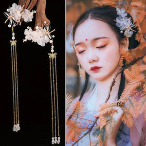 Dragonfly Tassel Hairpin Headwear Hair Clips Traditional HANFU Chinese Style