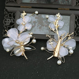 Dragonfly Tassel Hairpin Headwear Hair Clips Traditional HANFU Chinese Style