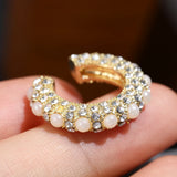 Women CZ Cuff Earrings C-shaped Zirconia Ear Cuff No Piercing Gift
