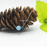 Opal Bead Necklace with 925 Silver Chain 6mm Round Ball Opal Beads