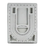 1pc Flocked Bead Board Bracelet Beading Board Organizer Jewelry Making Tray