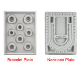 1pc Flocked Bead Board Bracelet Beading Board Organizer Jewelry Making Tray