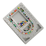 1pc Flocked Bead Board Bracelet Beading Board Organizer Jewelry Making Tray