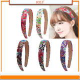 Flower Headbands Kids Women Hairbands Solid Ethnic Headpieces Halloween Easter