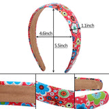 Flower Headbands Kids Women Hairbands Solid Ethnic Headpieces Halloween Easter