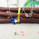 Opal Moon & Star Pendant Necklace 925 Sterling Silver
