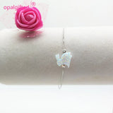 Rabbit Opal Pendant & Bracelet Set 925 Silver Jewelry