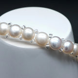 Freshwater Pearl Stretch Bracelet, Beaded Minimalist Bracelets