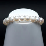 Freshwater Pearl Stretch Bracelet, Beaded Minimalist Bracelets